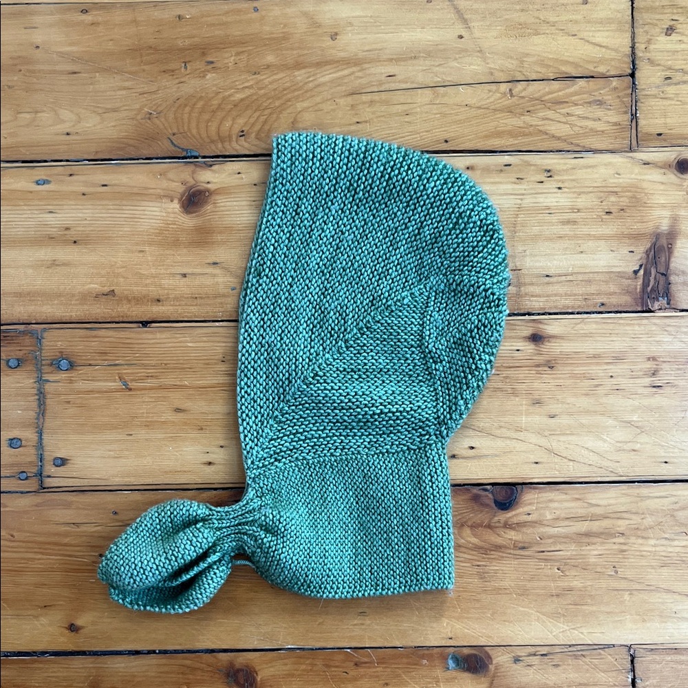 Misha and Puff Wool Sledding Hood - Jadeite